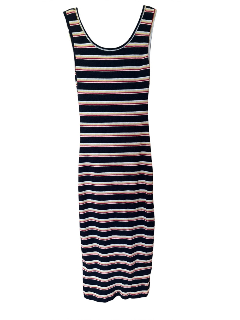Y2K Honey Punch Striped Cotton Midi Dress